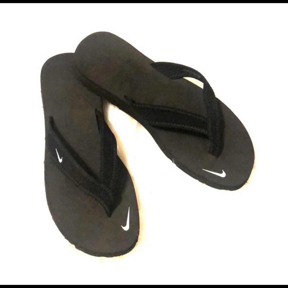 NIKE BLACK SANDAL FLIP FLOP JUST DO IT CHECKMARK 7